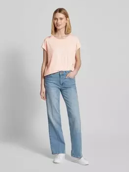 Футболка с ребристым круглым вырезом, модель 'ONELIAA' Armedangels