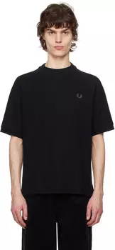 Футболка с ребристым рукавом реглан Fred Perry