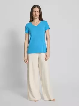 Футболка с ребристым V-образным вырезом Schiesser