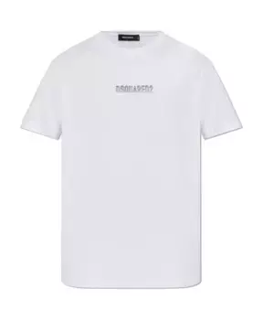 Футболка с рельефным логотипом Dsquared2, белый