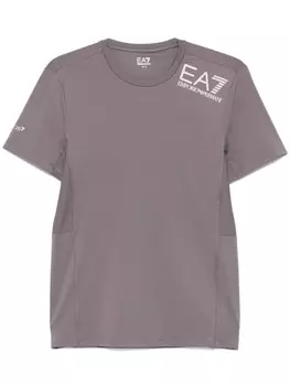 Футболка с рельефным логотипом Ea7 Emporio Armani, серый
