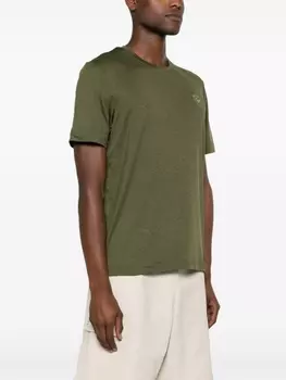 Футболка с рельефным логотипом Rossignol, зеленая