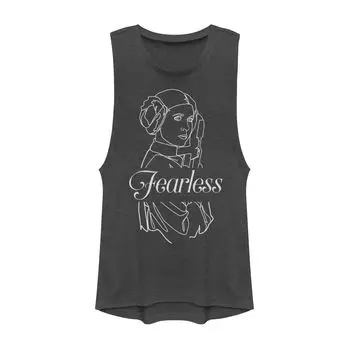 Футболка с рельефным силуэтом «Принцесса Лея Бесстрашный» и «Звездные войны» для юниоров Star Wars