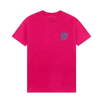 Футболка с ресницами Anti Social Social Club, розовая