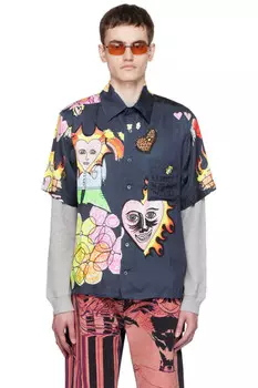 Футболка с рисунками Rassvet, синий