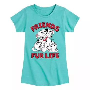 Футболка с рисунком «101 далматинец» для девочек 7–16 лет Disney's Fur Life Licensed Character, синий
