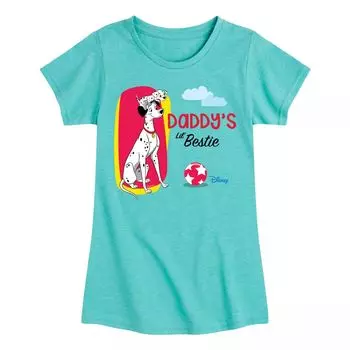 Футболка с рисунком «101 далматинец» для девочек 7–16 лет от Disney's Little Bestie Dad Licensed Character