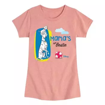 Футболка с рисунком «101 далматинец» для девочек 7–16 лет от Disney's Little Bestie Mom Licensed Character