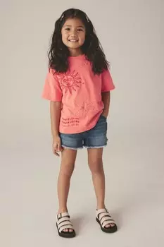 Футболка с рисунком (3 16 лет) Next, розовый