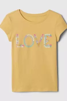 Футболка с рисунком (4 13 лет) Gap, желтый