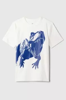 Футболка с рисунком (4 13 лет) Gap, белый