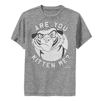 Футболка с рисунком «Аладдин Раджа» для мальчиков 8–20 лет «Are You Kitten Me Performance» Disney