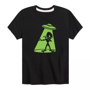 Футболка с рисунком Alien Dadding для мальчиков 8–20 лет Licensed Character, черный
