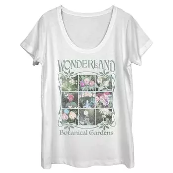Футболка с рисунком «Алиса в стране чудес» для детей Disney's Visit Wonderland Botanical Gardens Disney