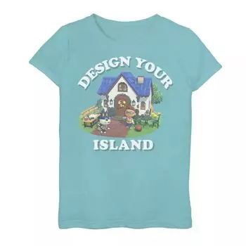 Футболка с рисунком Animal Crossing: New Horizons для девочек 7–16 лет: создай свой остров Licensed Character