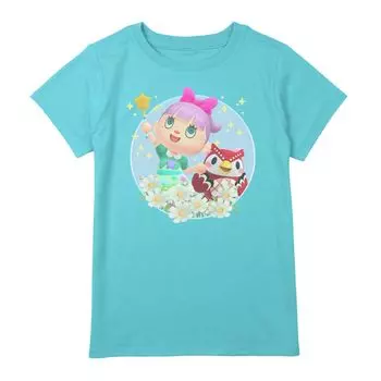 Футболка с рисунком Animal Crossing New Horizons Villager & Celeste для девочек 7–16 лет Licensed Character