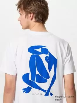 Футболка с рисунком анри матисса ut Uniqlo, цвет 00 белый