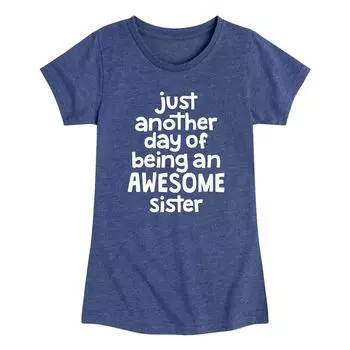 Футболка с рисунком "Awesome Sister" для девочек 7–16 лет Licensed Character