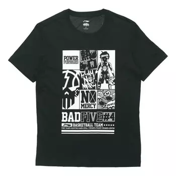 Футболка с рисунком badfive Li-Ning, черный