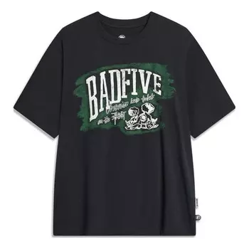 Футболка с рисунком badfive Li-Ning, черный