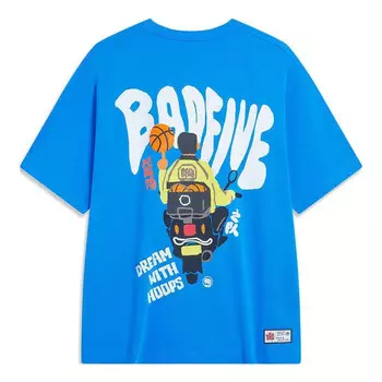Футболка с рисунком badfive Li-Ning, синий