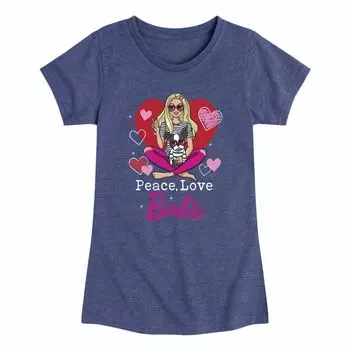 Футболка с рисунком Barbie Peace Love для девочек 7–16 лет Barbie