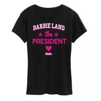 Футболка с рисунком Barbie The Movie Barbie Land President для детей Juniors Barbie, черный