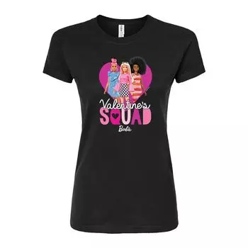 Футболка с рисунком Barbie Valentine's Squad для юниоров Licensed Character, черный