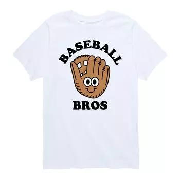 Футболка с рисунком Baseball Bros Glove для мальчиков 8–20 лет Licensed Character, белый