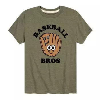 Футболка с рисунком Baseball Bros Glove для мальчиков 8–20 лет Licensed Character, зеленый