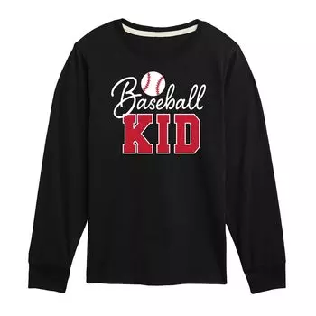Футболка с рисунком "Baseball Kid" для мальчиков 8–20 лет Licensed Character, черный