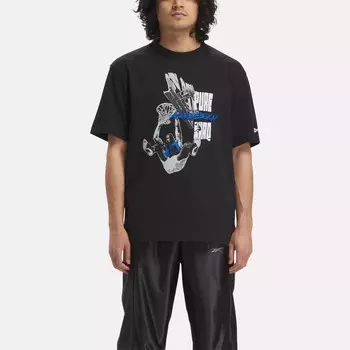 Футболка с рисунком Basketball Shaq Reebok, черный