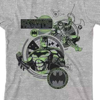 Футболка с рисунком Batman Dynamic Team Up для мальчиков 8–20 лет Licensed Character