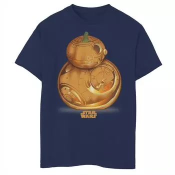 Футболка с рисунком BB-8 и резной тыквой «Звездные войны» для мальчиков 8–20 лет Star Wars, синий