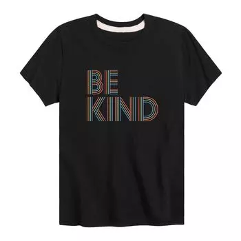Футболка с рисунком Be Kind Rainbow Lines для мальчиков 8–20 лет Licensed Character