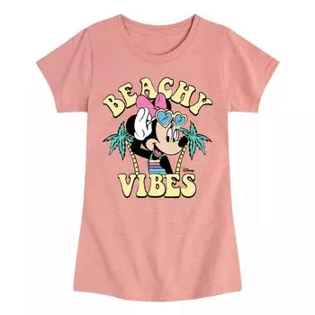 Футболка с рисунком Beachy Vibes для девочек 7–16 лет Disney's Minnie Mouse Licensed Character