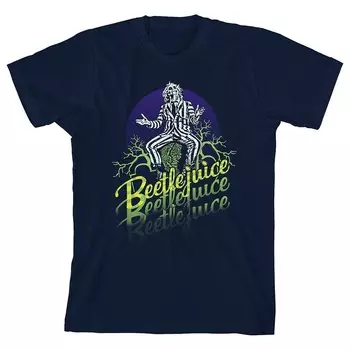 Футболка с рисунком Beetlejuice для мальчиков 8–20 лет Licensed Character, синий
