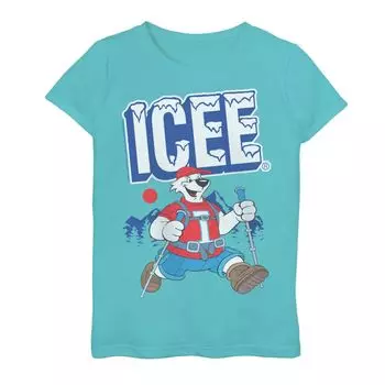 Футболка с рисунком белого медведя для девочек 7–16 лет ICEE Hiking Licensed Character