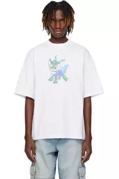 Футболка с рисунком белого монстра We11done