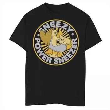 Футболка с рисунком «Белоснежка и семь гномов» Disney для мальчиков 8–20 лет Sneezy Power Sneeze Disney