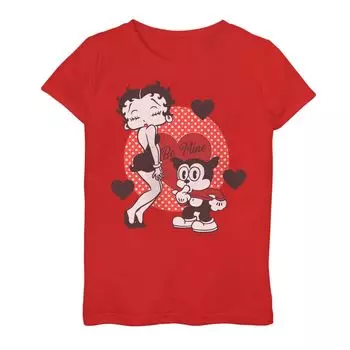 Футболка с рисунком Betty Boop Be Mine для девочек 7–16 лет Licensed Character