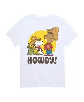 Футболка с рисунком Big Boys Peanuts Howdy Hybrid, белый