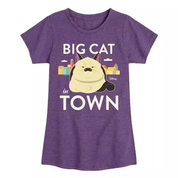 Футболка с рисунком Big Cat In Town для девочек 7–16 лет Disney's Luca Licensed Character
