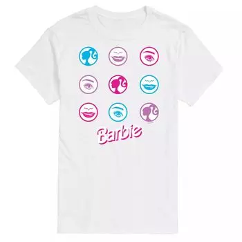 Футболка с рисунком Big & Tall Август Barbie, белый