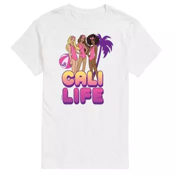 Футболка с рисунком Big & Tall Cali Life Barbie, белый