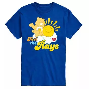 Футболка с рисунком Big & Tall Care Bears Feel The Rays Licensed Character, синий