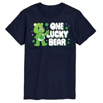 Футболка с рисунком Big & Tall Care Bears One Lucky Bear Licensed Character, синий
