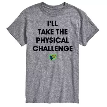 Футболка с рисунком Big & Tall Double Dare Challenge License, серый