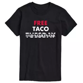 Футболка с рисунком Big & Tall Free Taco Licensed Character