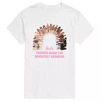 Футболка с рисунком Big & Tall Friends Barbie, белый